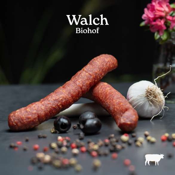Walch Hauswurst Walch Hauswurst, angerichtet mit Gewürzen