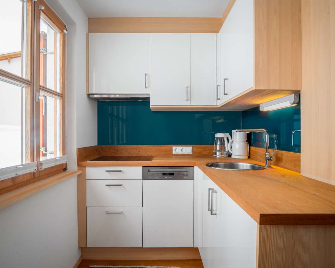 Bright, well-equipped kitchen