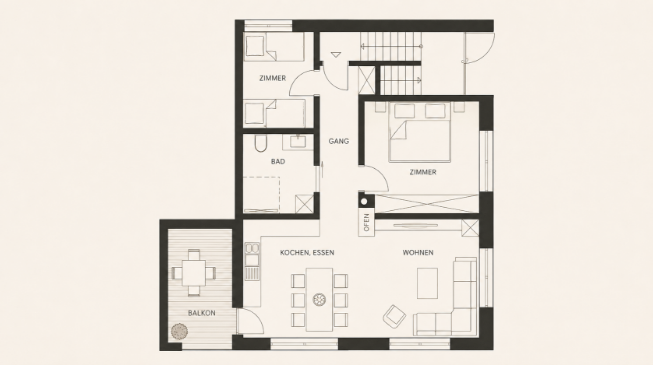 Grundriss Fewo Ferienwohnung Grundriss